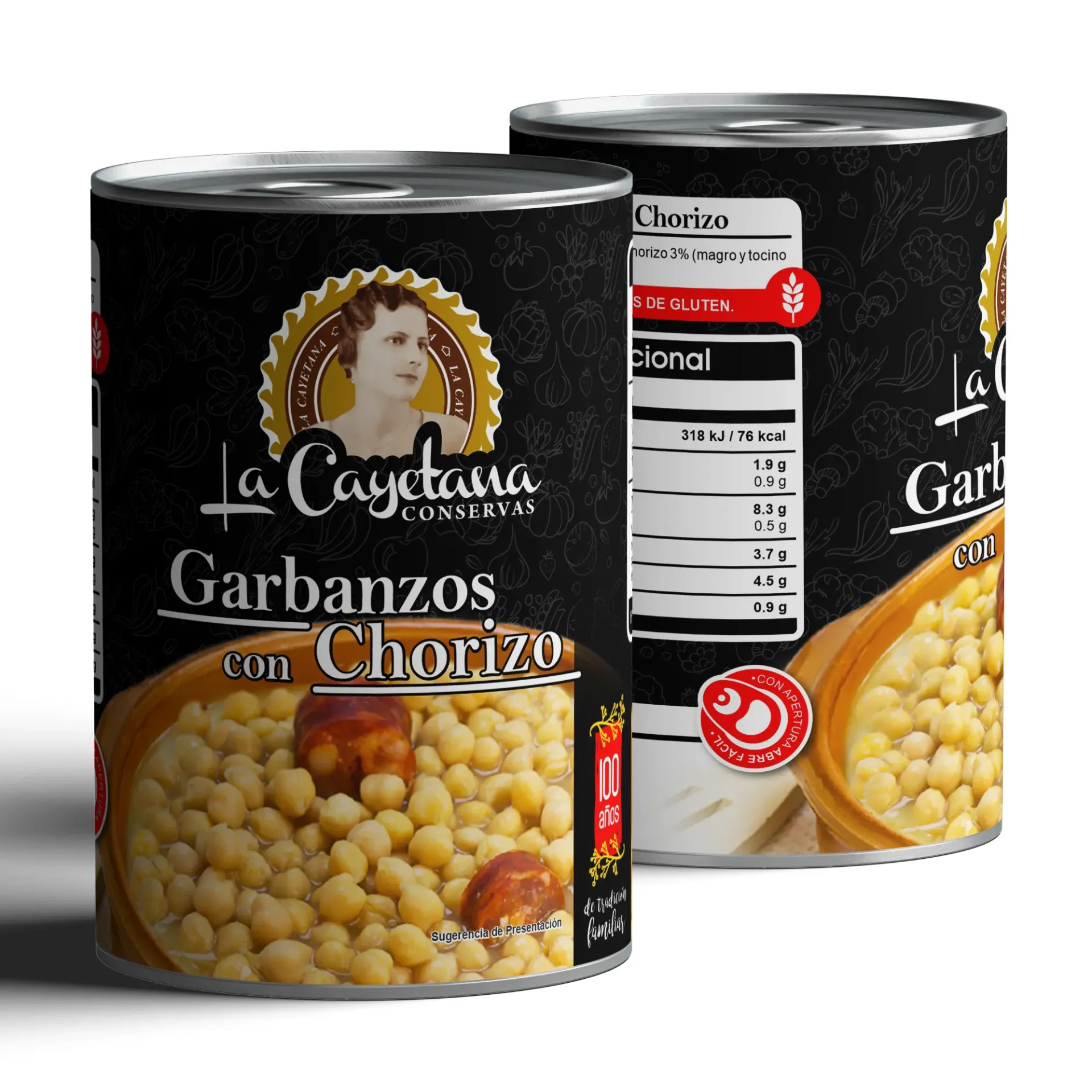 Garbanzos con chorizo 415g
