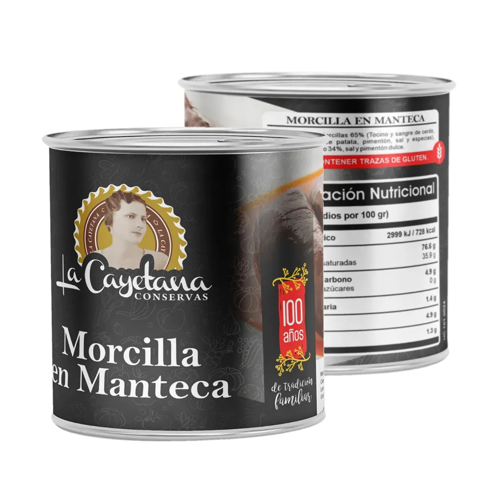 Morcilla en manteca 640g