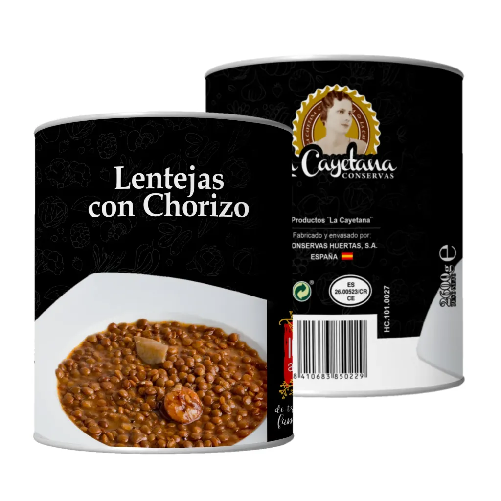Lentejas con chorizo 2600g