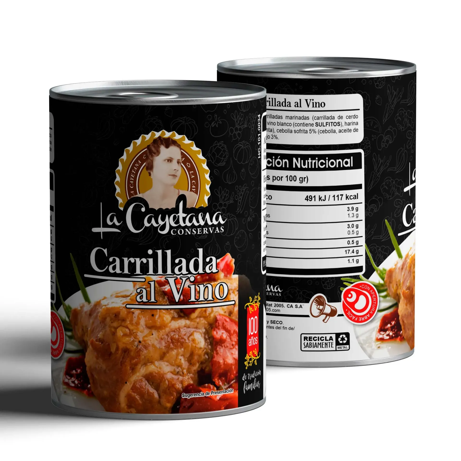 Carrillada al vino 380g