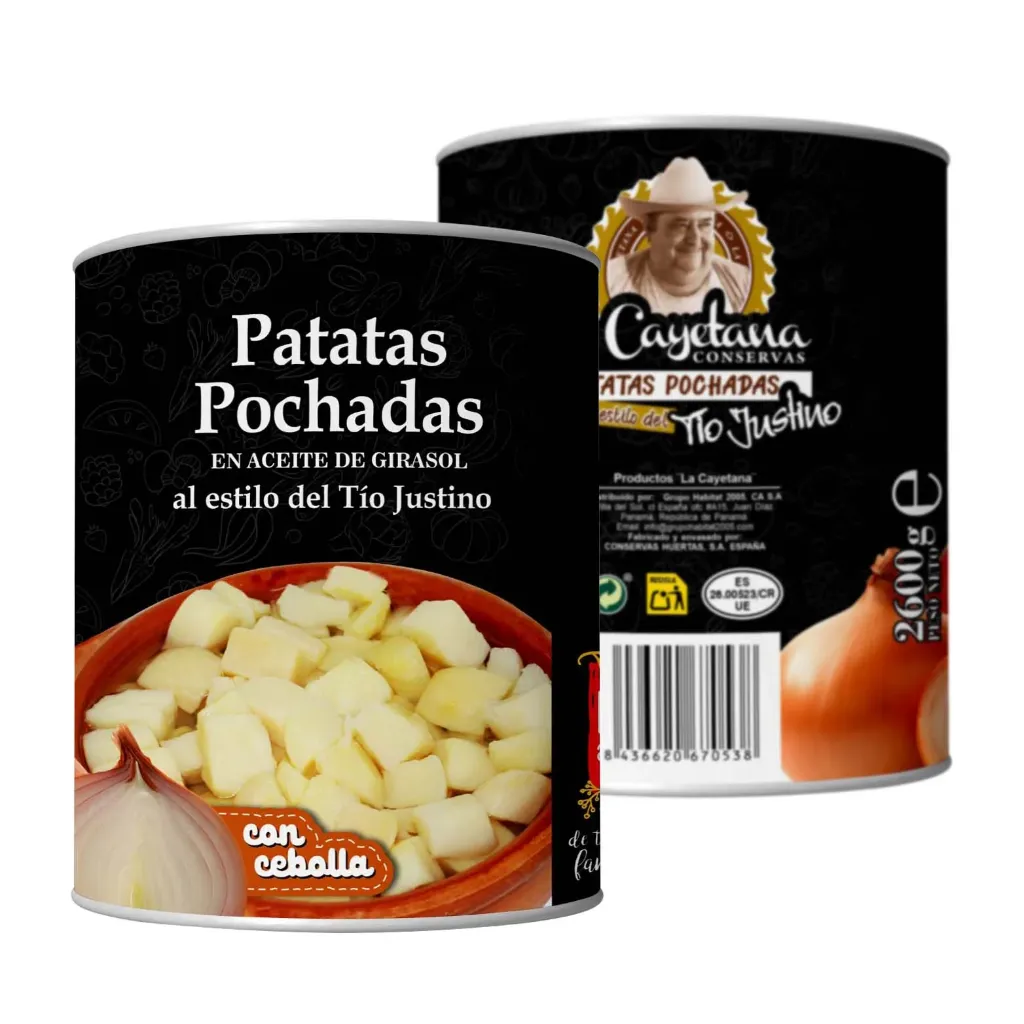 Patatas pochadas con cebolla 2600g