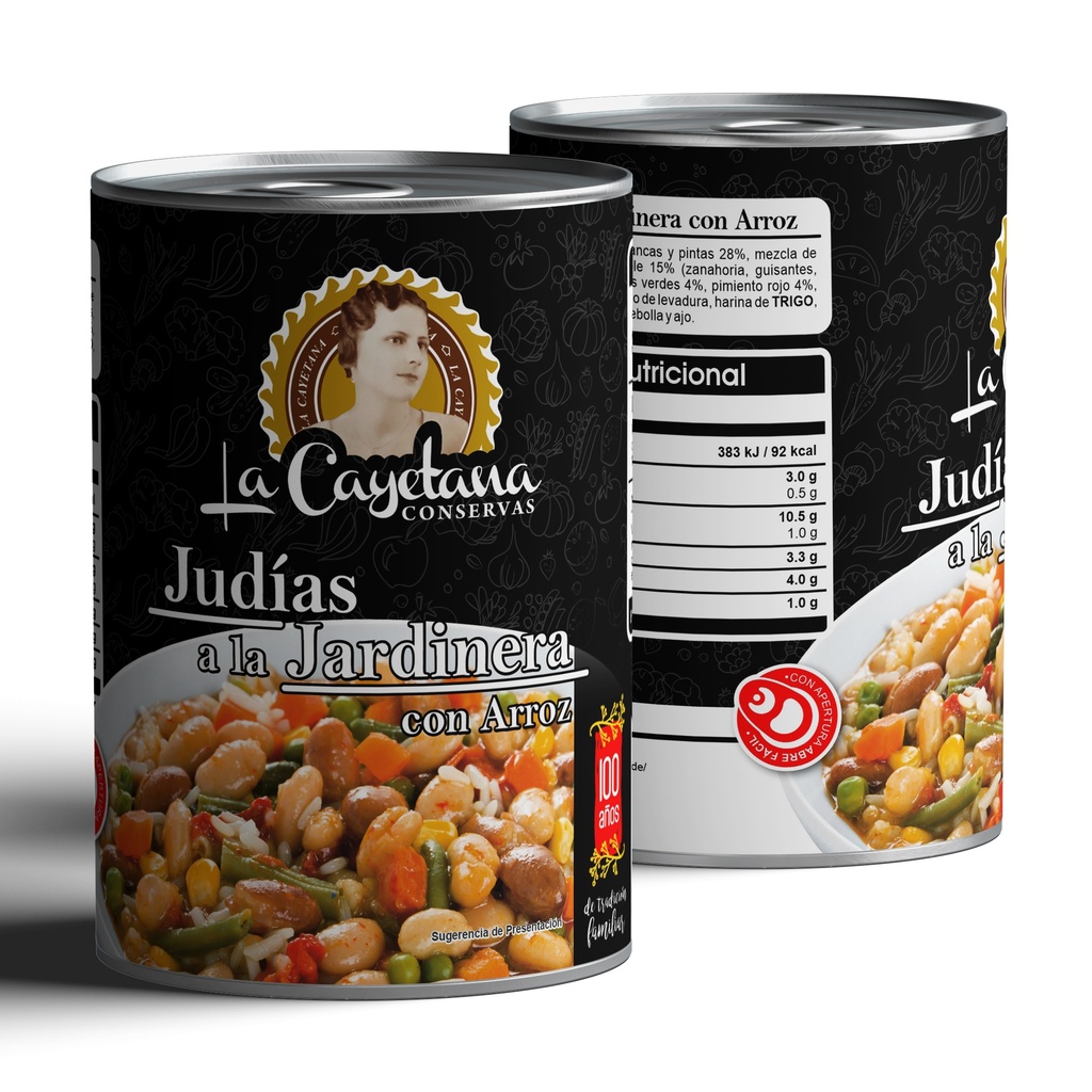 Judías a la Jardinera con Arroz 415g