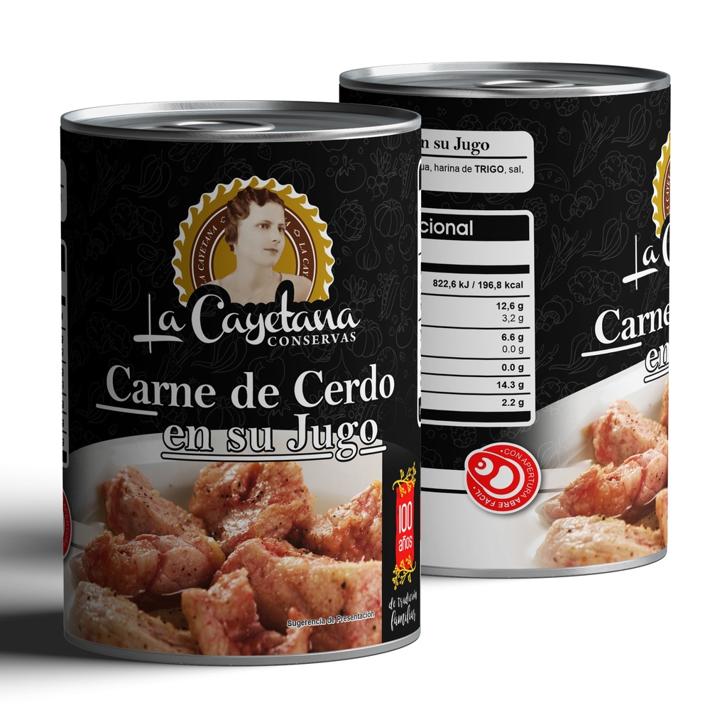 [HC.101.0004] Carne de Cerdo en su jugo 415g