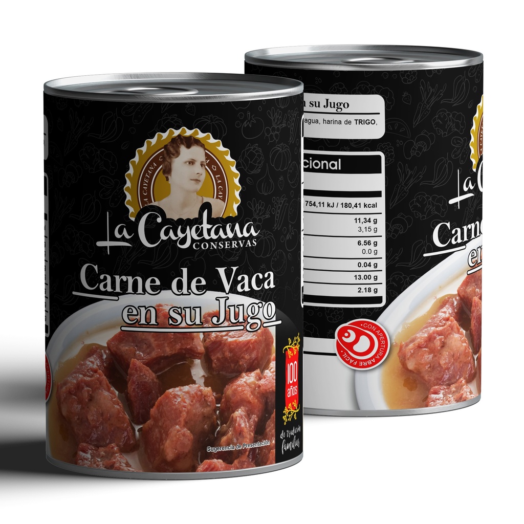 [HC.101.0006] Carne de Vaca en su jugo 415g