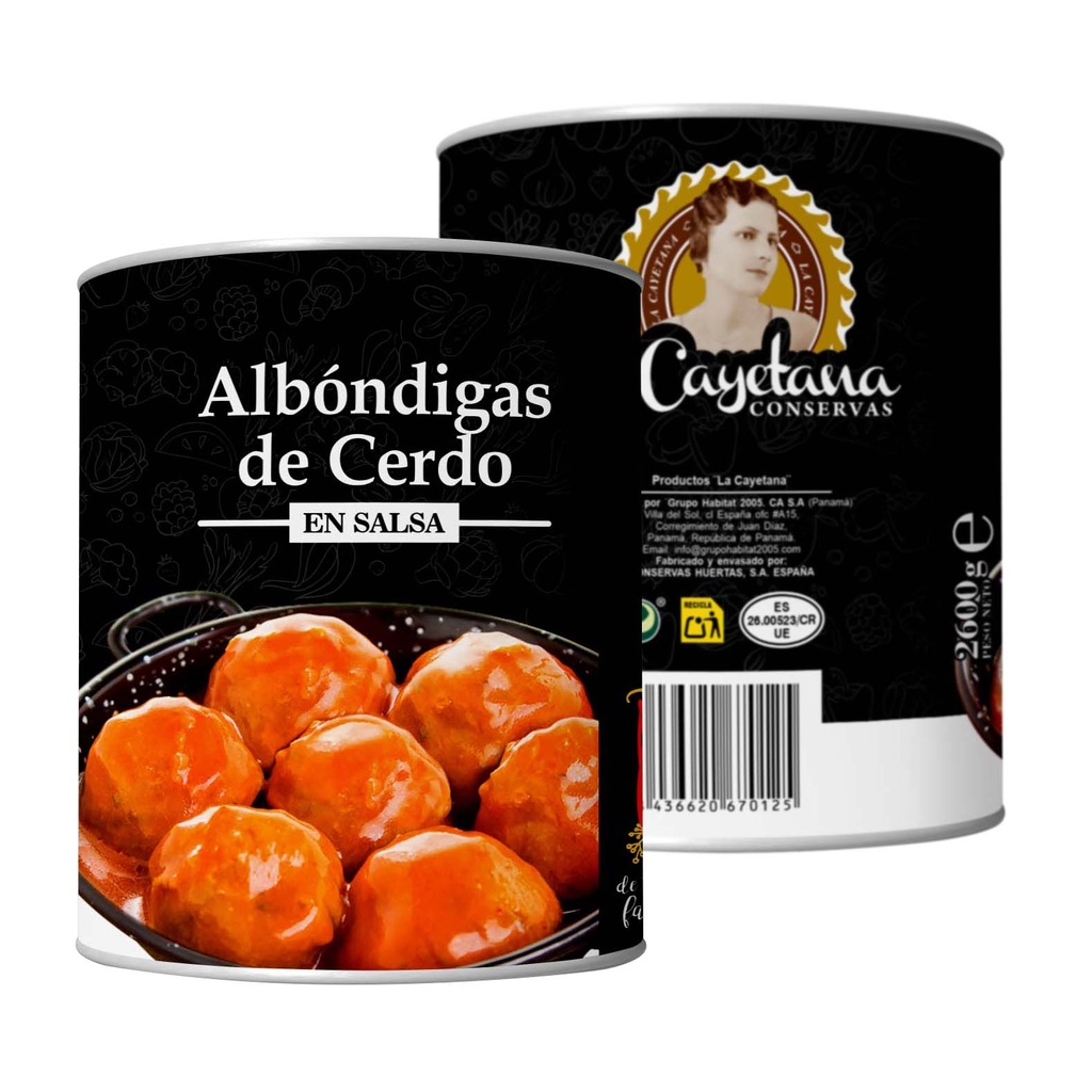[HC.101.0031] Albóndigas Cerdo en Salsa 2600g