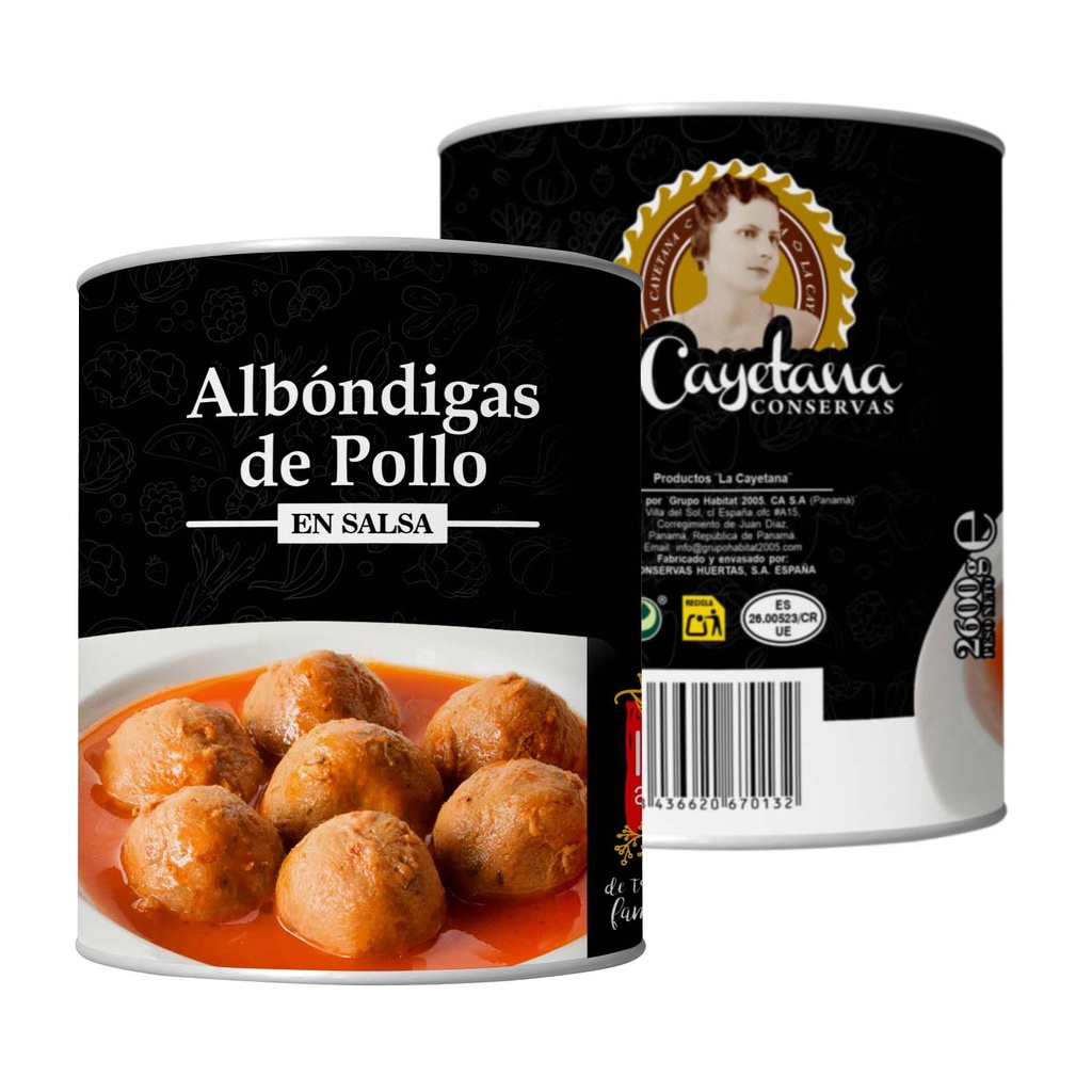 [HC.101.0032] Albóndigas Pollo en Salsa 2600g